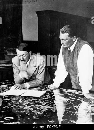 Adolf Hitler and Hermann Goering Stock Photo
