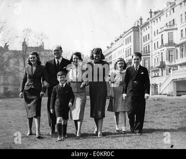 March 01, 1938 - London, England, United Kingdom - The Kennedy family is a prominent Irish-American family in American politics Stock Photo