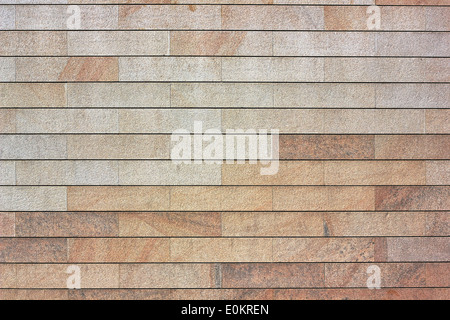 Wall made from rectangular granite blocks texture Stock Photo