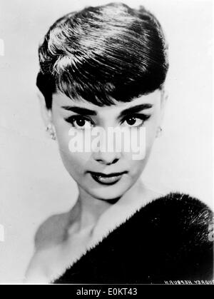 Portrait of actress Audrey Hepburn Stock Photo