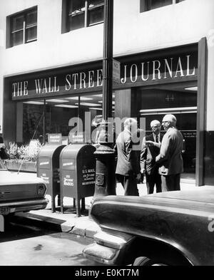 Jan. 01, 1950 - New York, New York, U.S. - File Photo: circa 1950s. The offices of the Wall Street Journal. Stock Photo