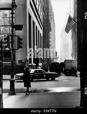 Jan. 01, 1950 - New York, New York, U.S. - File Photo: circa 1950s. The offices of the Wall Street Journal. Stock Photo