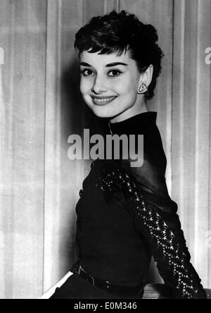 Portrait of actress Audrey Hepburn Stock Photo