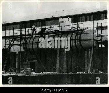 Aug. 08, 1953 - Professor Piccard's ''Bathysphere'' is launched in ...