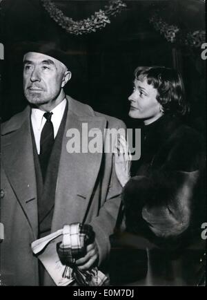 Jan. 01, 1954 - Victor Francen in new old play: The famous French stage and sen actor victor Frances as he appears in ''Grelu Stock Photo