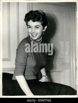 Jan. 01, 1954 - She hopes to marry a Prince British actress in London: British actress Dawn Addams (25) announced recently that Stock Photo