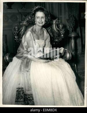 Feb. 02, 1954 - Duchess of Rutland makes TB debut tonight: The Duchess of Rutland makes her TV debut tonight as the outstanding Stock Photo