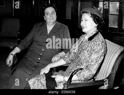 Empress Nam Phuong with Germain Coty Stock Photo