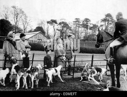 Windsor Royal family visits a farm in Norfolk Stock Photo