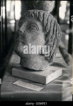 Feb. 19, 1955 - Art exhibion of Gallic art at Pedagogique museum Stock Photo