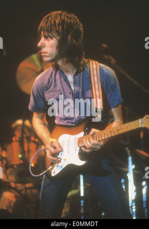 JEFF BECK - UK rock guitarist at his London home in May 1967 with his ...