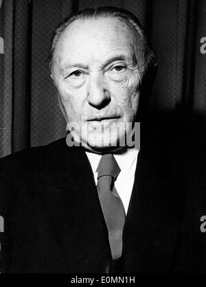 Dr. Konrad Adenauer turns eighty Stock Photo