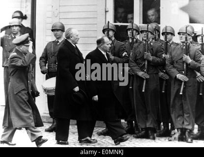 Konrad Adenauer, Adolf Heusinger and Theodor Blank