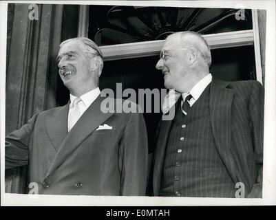 Downing Street. Mr Anthony Eden (League Minister) and Sir Samuel Hoare ...