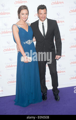 London, UK. 15th May, 2014. Emily MacDonagh; Peter Andre attends the Caudwell Childrens Butterfly Ball at the Grosvenor House Hotel, Park Lane, London on May 15th 2014 Photos by Brian Jordan Credit:  brian jordan/Alamy Live News Stock Photo