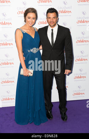 London, UK, 15th May 2014. Emily MacDonagh and Peter Andre attends the Caudwell Children Butterfly Ball at The Grosvenor House Hotel on May 15th, 2014 in London, UK. Credit:  London pix/Alamy Live News Stock Photo