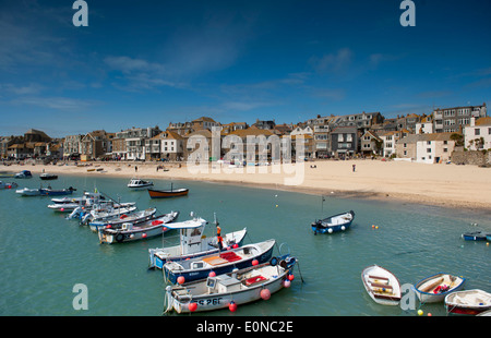 St. Ives beach in Cornwall, England. Stock Photo