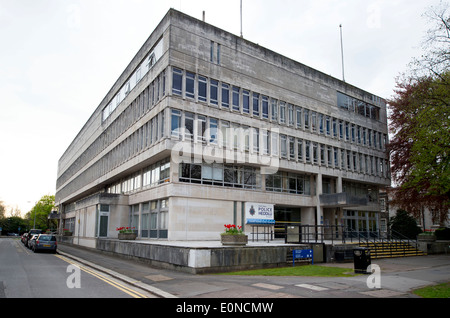 Cardiff Central police station at Cathays park, Cardiff. Stock Photo