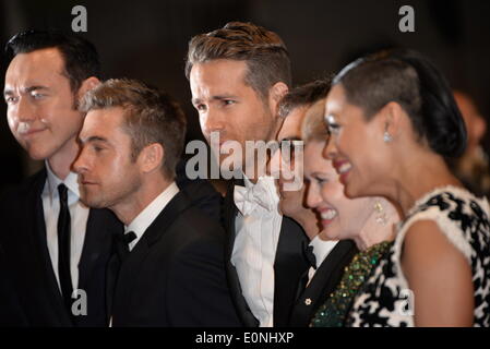 Ryan Reynolds, Rosario Dawson, Scott Speedman, Kevin Durand Red Carpet Arrivals Captives Premiere /Palais du Festival/67. Filmfestival in Cannes /in Cannes, France, 16. Mai 2014 Stock Photo