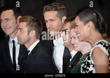 Ryan Reynolds, Rosario Dawson, Scott Speedman, Kevin Durand Red Carpet Arrivals Captives Premiere /Palais du Festival/67. Filmfestival in Cannes /in Cannes, France, 16. Mai 2014 Stock Photo