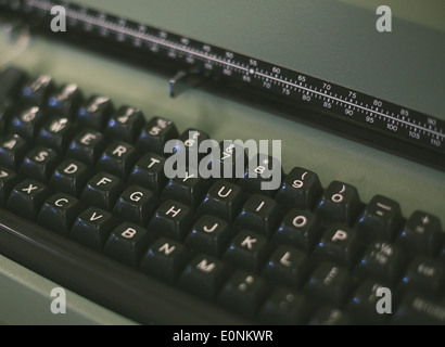 Vintage typewriter keyboard Stock Photo