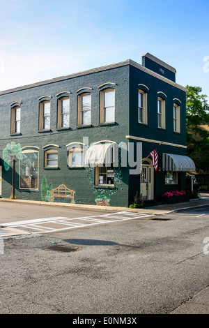 Old fashioned Barbers shop in St. Marys town, Georgia Stock Photo