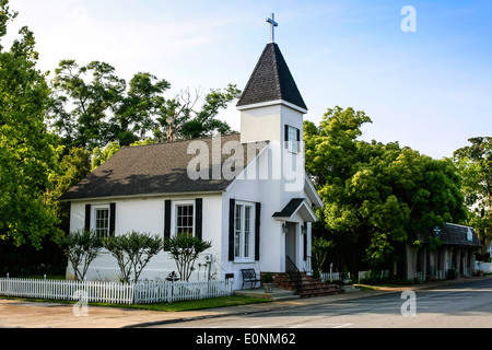 Our Lady Star of the Sea Catholic Chapel in St. Marys town, Georgia Stock Photo