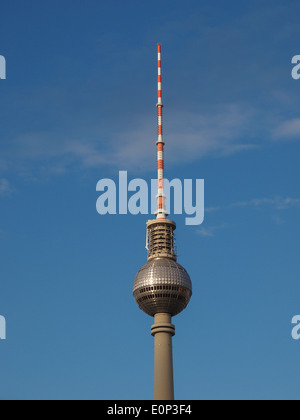 Fernseh turm television tower in Alexander Platz Berlin Stock Photo