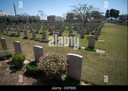 Commonwealth War Cemetery in Gaza City. Photo:Jeff Gilbert Stock Photo ...