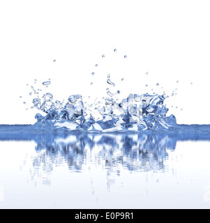 3d water splash isolated on white background Stock Photo - Alamy