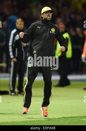 Berlin, Germany. 17th May, 2014. German DFB Cup final. Borussia Dortmund versus Bayern Munich. Trainer Juergen Klopp (Jurgen Klopp, Borussia Dortmund) Credit:  Action Plus Sports/Alamy Live News Stock Photo