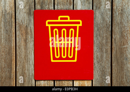 Rubbish sign Stock Photo