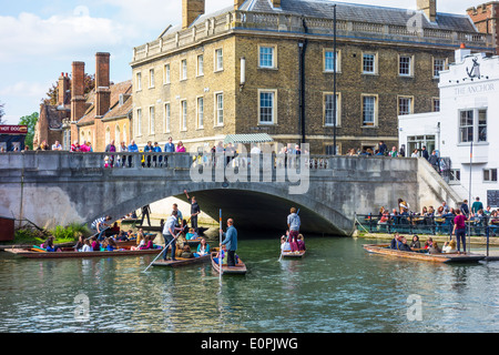 Punting on the River Cam at Cambridge