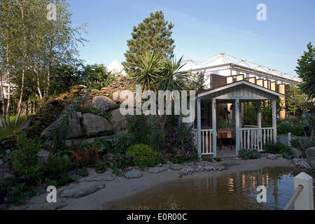 Chelsea, London, UK. 19th May 2014. Moors to the sea Garden at RHS Chelsea Flower Show 2014 Credit:  Keith Larby/Alamy Live News Stock Photo