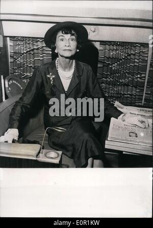 Aug. 31, 1957 - French fashion designer, Coco Chanel Stock Photo