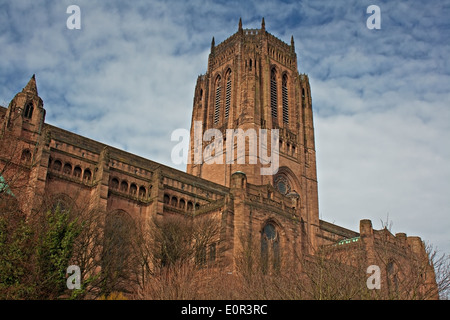 View of Liverpool Anglican Cathedral, Grade 1 listed building Stock Photo