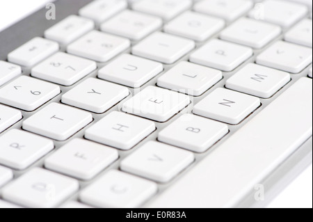 Apple mac white Keyboard spelling out the word HELP Stock Photo