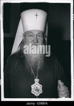 Jul. 07, 1958 - Delegayes to the Lambeth Conference meet the press at Lambeth Palace: Delegates to the Lambeth Conference, which opens tomorrow, this morning met the press at Lambeth Palace. Photo shows The Most. Rev. Pitirim Metropolitan of Minsk, pictured at Lambeth Palace today. Stock Photo