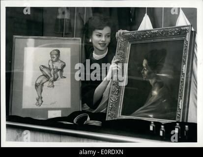 Apr. 04 1959 Saville Row Hairdresser s window becomes gallery