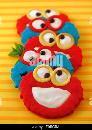Monster cookies. Recipe available. Stock Photo