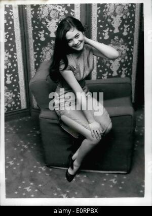 Feb. 18, 1960 - 18-2-60 Nancy Kwan takes over the star role in the film version of The World of Suzie Wong . Actress Nancy Kwan, the daughter of a Hong Kong architect and former English model Marquita Scott, who has never been seen on the screen, has been given the star role in Paramount's &pound;1,000,000 film version of the play The World of Suzie Wong . She is to star opposite actor William Holden. Miss Kwan takes over the part from Broadway actress France Nuyen, who withdrew from the part through illness Stock Photo