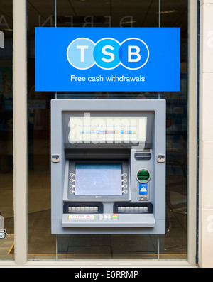 TSB bank ATM cashpoint, UK Stock Photo