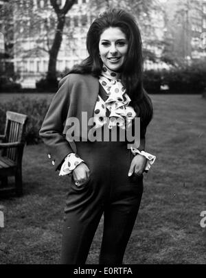 Portrait of singer Bobbie Gentry in park Stock Photo