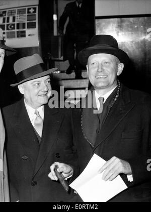 Politician C. Douglas Dillon with a colleague Stock Photo
