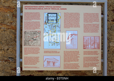 Map of Naxos Stock Photo - Alamy