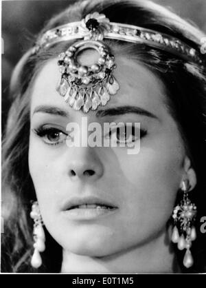 Actress Michele Girardon in a film scene Stock Photo Alamy