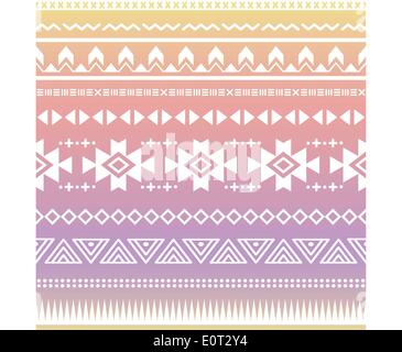 Tribal aztec ombre seamless pattern Stock Vector