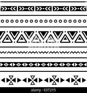 Tribal aztec colorful seamless pattern Stock Vector