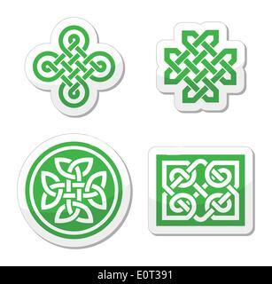 Celtic knots patterns - vector Stock Vector