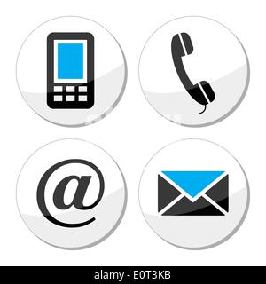 Web & internet vector icons set isolated over white background - minimo ...